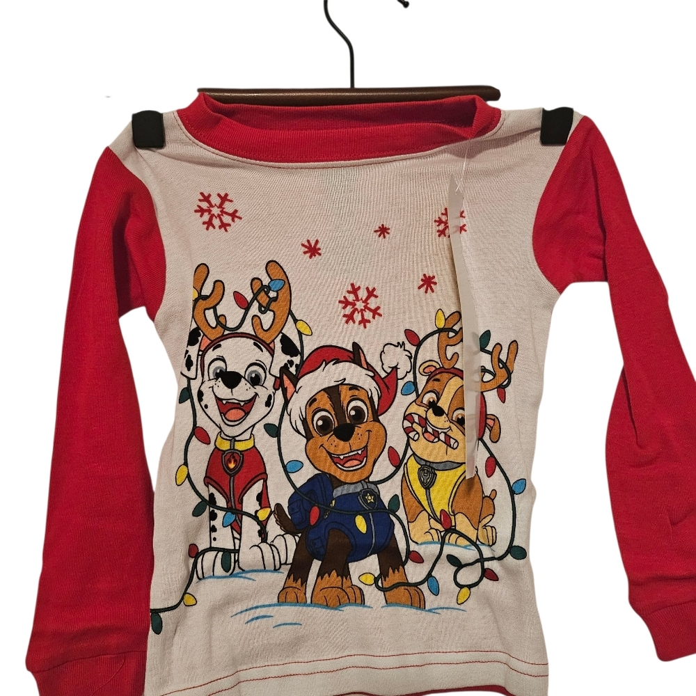 NWT Paw Patrol Kids Christmas Pajamas 2T – 2-Pack Holiday Chase & Friends PJs